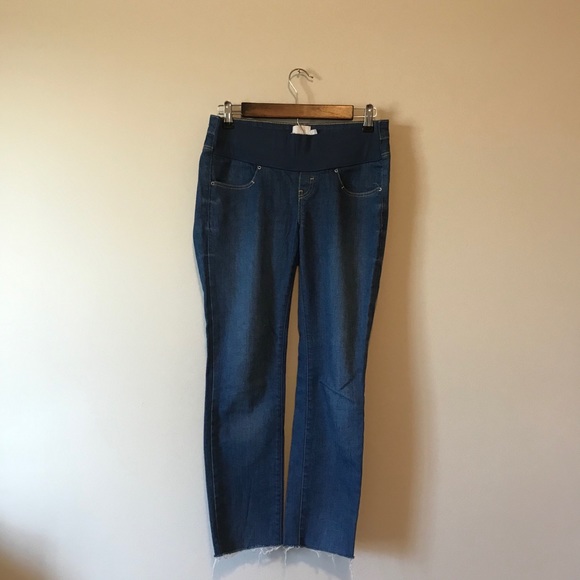 ASOS maternity cropped jeans raw hem - Picture 1 of 10